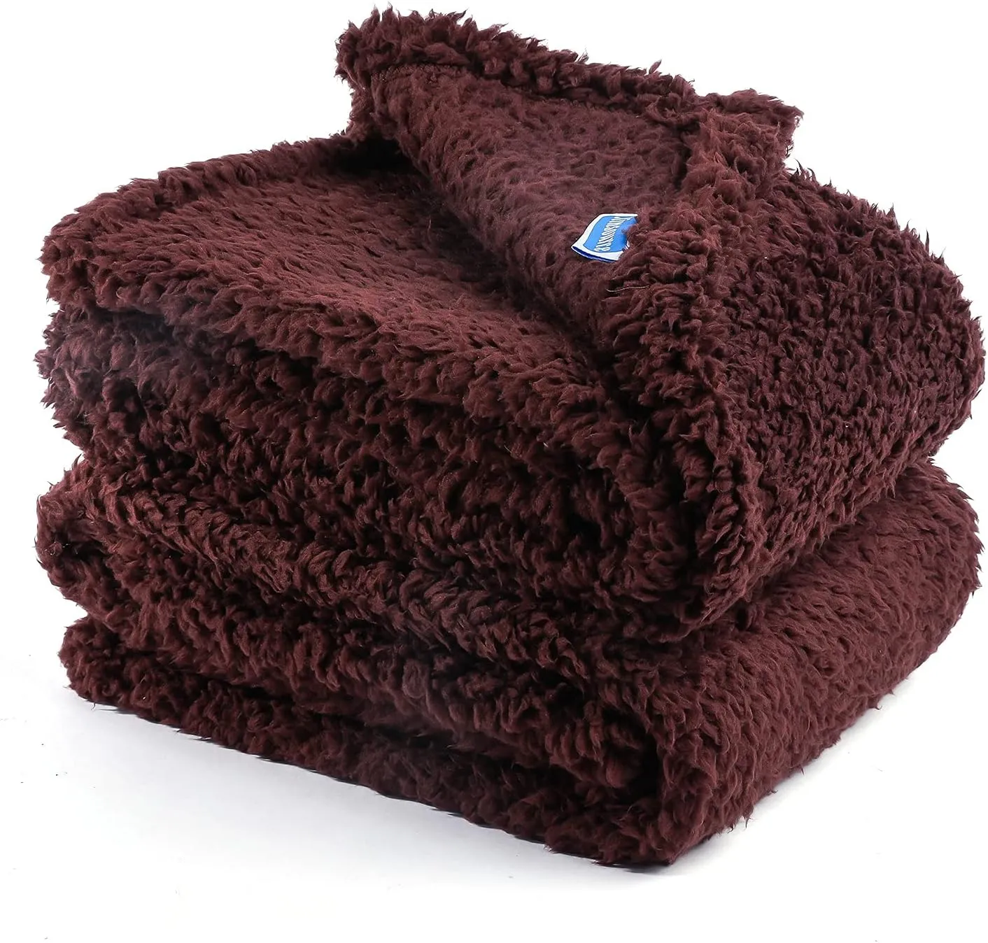 2 Pack Dog Blanket for Medium Size Dogs Cats Soft Sherpa Fleece Pet Blanket Throw for Sofa, Couch Thick Durable Pet Bed Cover, Floor Mat(Medium (3240"), Coffee Blanket)