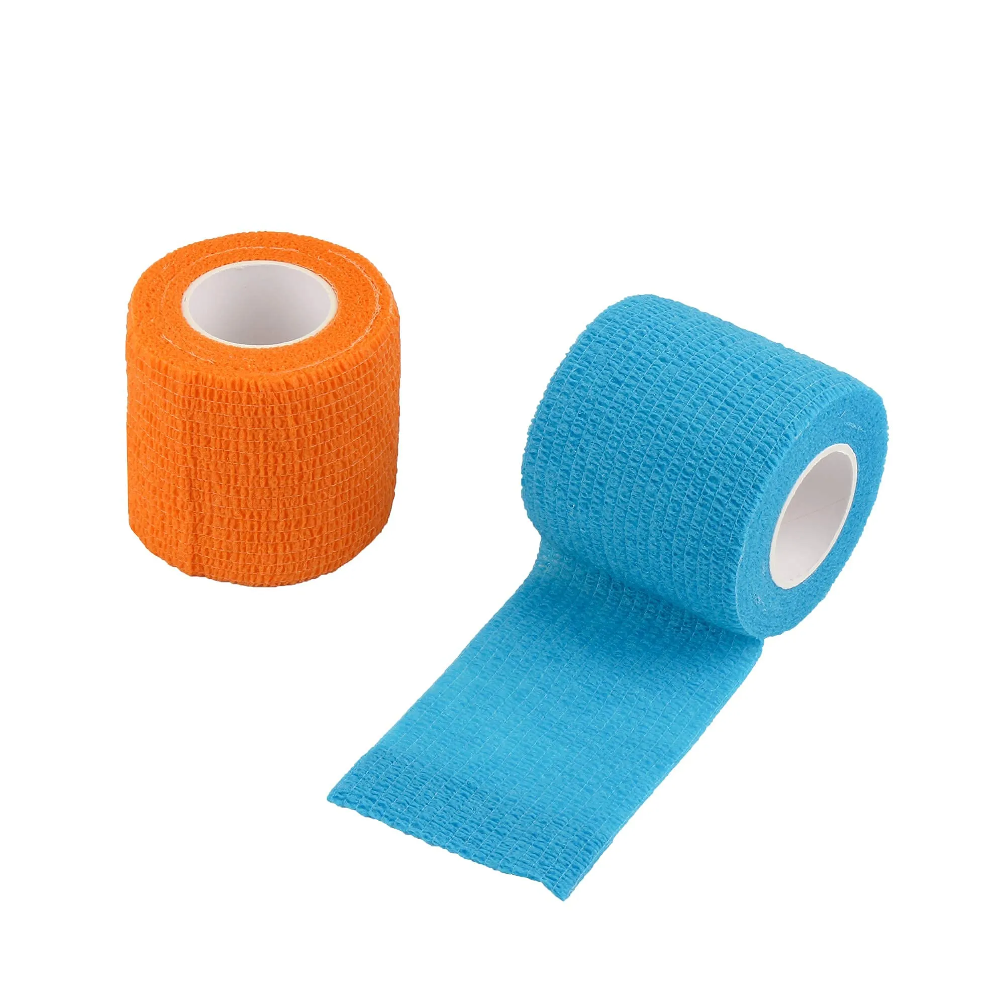 24 Pack Self Adherent Cohesive Wrap Bandages 2 Inches X 5 Yards, First Aid Tape, Elastic Self Adhesive Tape, Athletic, Sports wrap Tape, Bandage Wrap for Sports, Wrist, Ankle (Rainbow Color) 24 Count (Pack of 1)