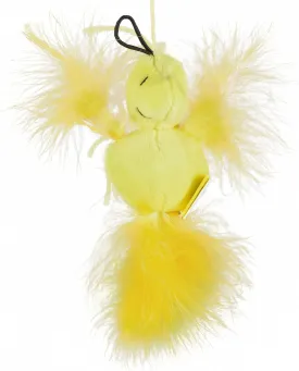 4 Woodstock Catnip Stuffed Plush Cat Toy with Feathers and Elastic Loop for Interactive Play | Peanuts for Pets | Interactive Toy for Cats | Cat Exercise Toy FF19706
