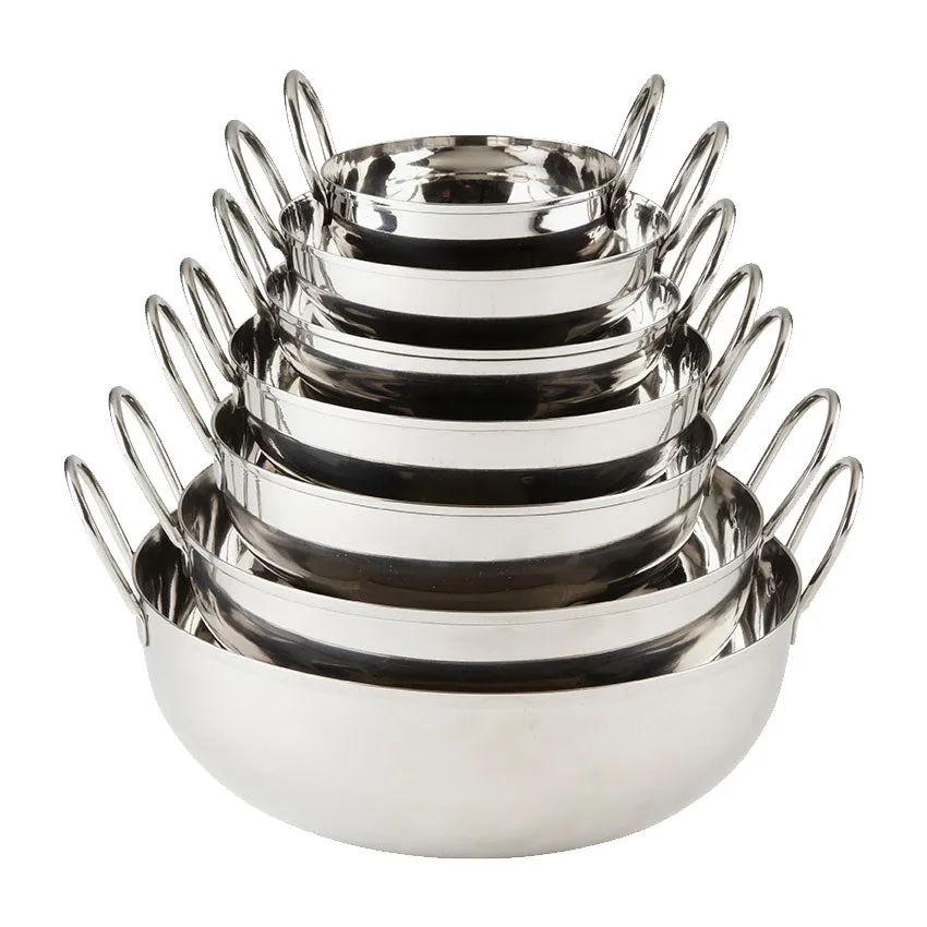 American MetalCraft BD55 18 oz Stainless Steel Balti Dish