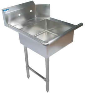 BK Resources BKSDT-72-L-SS 72" Left Side Soiled Dish Table Pre-Rinse Bundle Stainless Steel