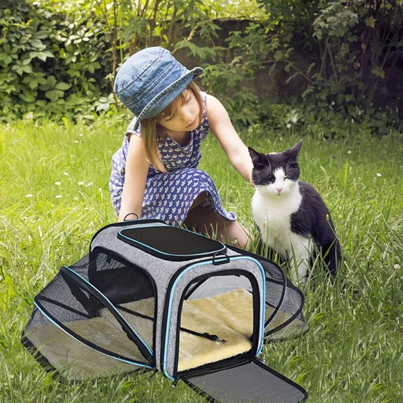 Cat Carrier Expandable Foldable Airline Approved