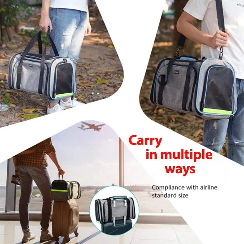 Cat Carrier Expandable Foldable Airline Approved