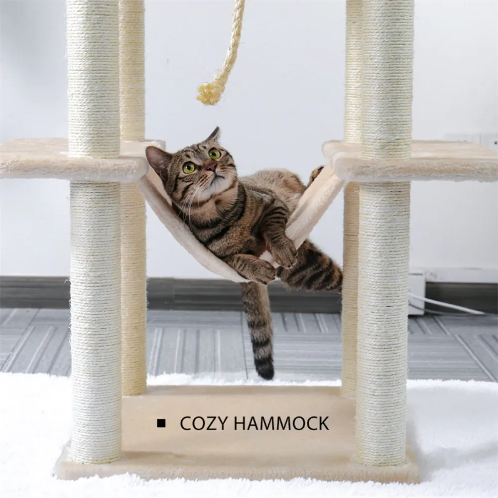 Cat Climbing Tree Tower