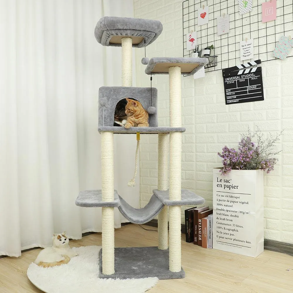 Cat Climbing Tree Tower