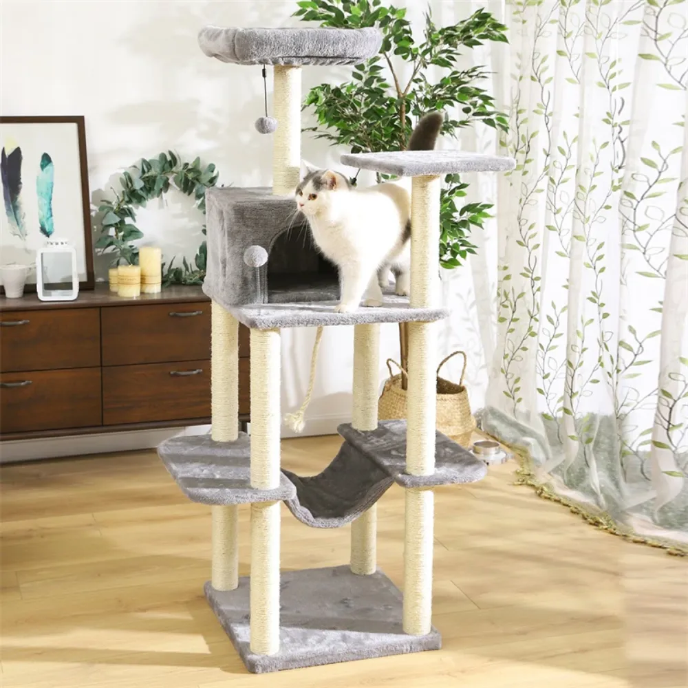 Cat Climbing Tree Tower