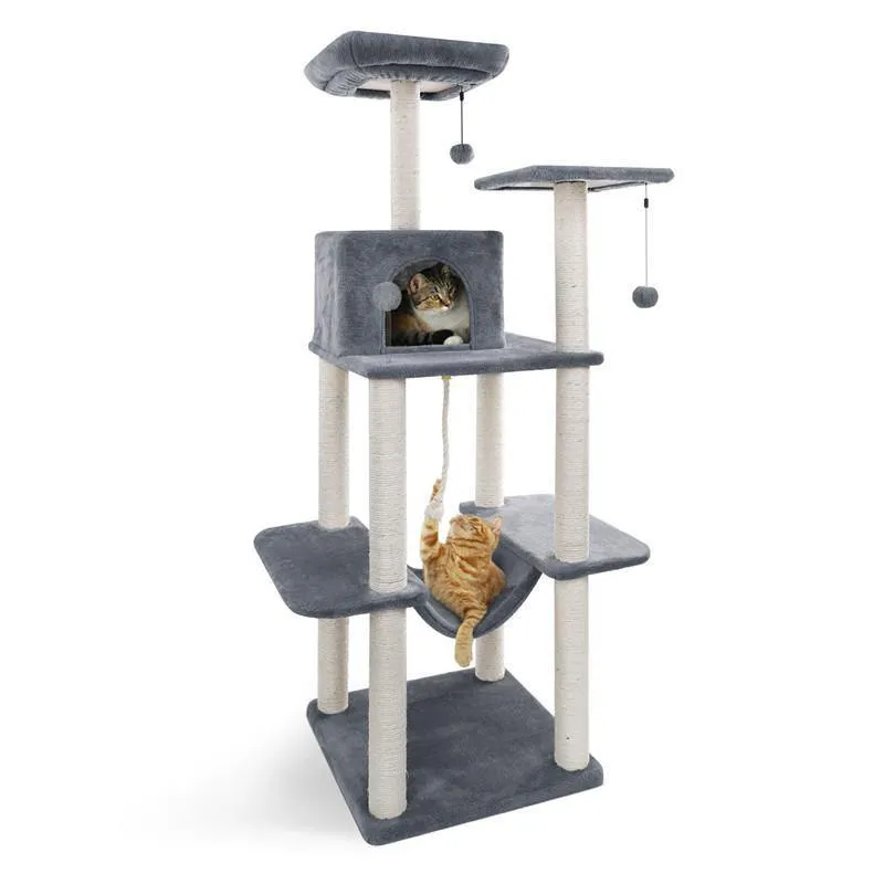 Cat Climbing Tree Tower