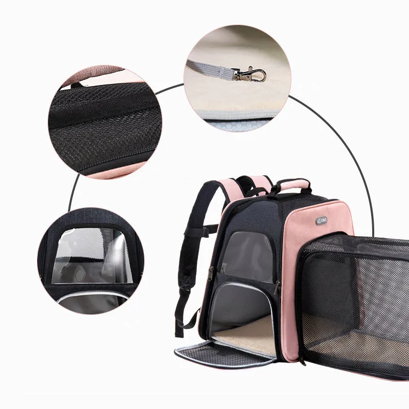 Cat Expandable Pet Carrier Backpack