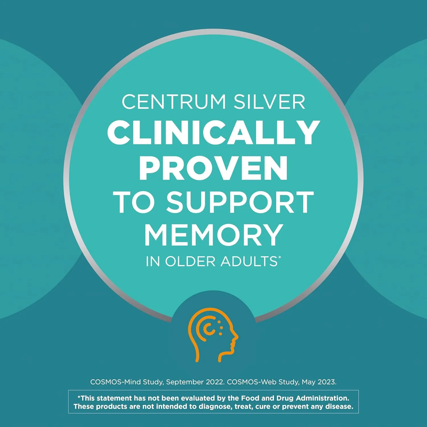 Centrum Silver Men's 50  Multivitamin with Vitamin D3, B-Vitamins, Zinc for Memory and Cognition - 200 Tablets