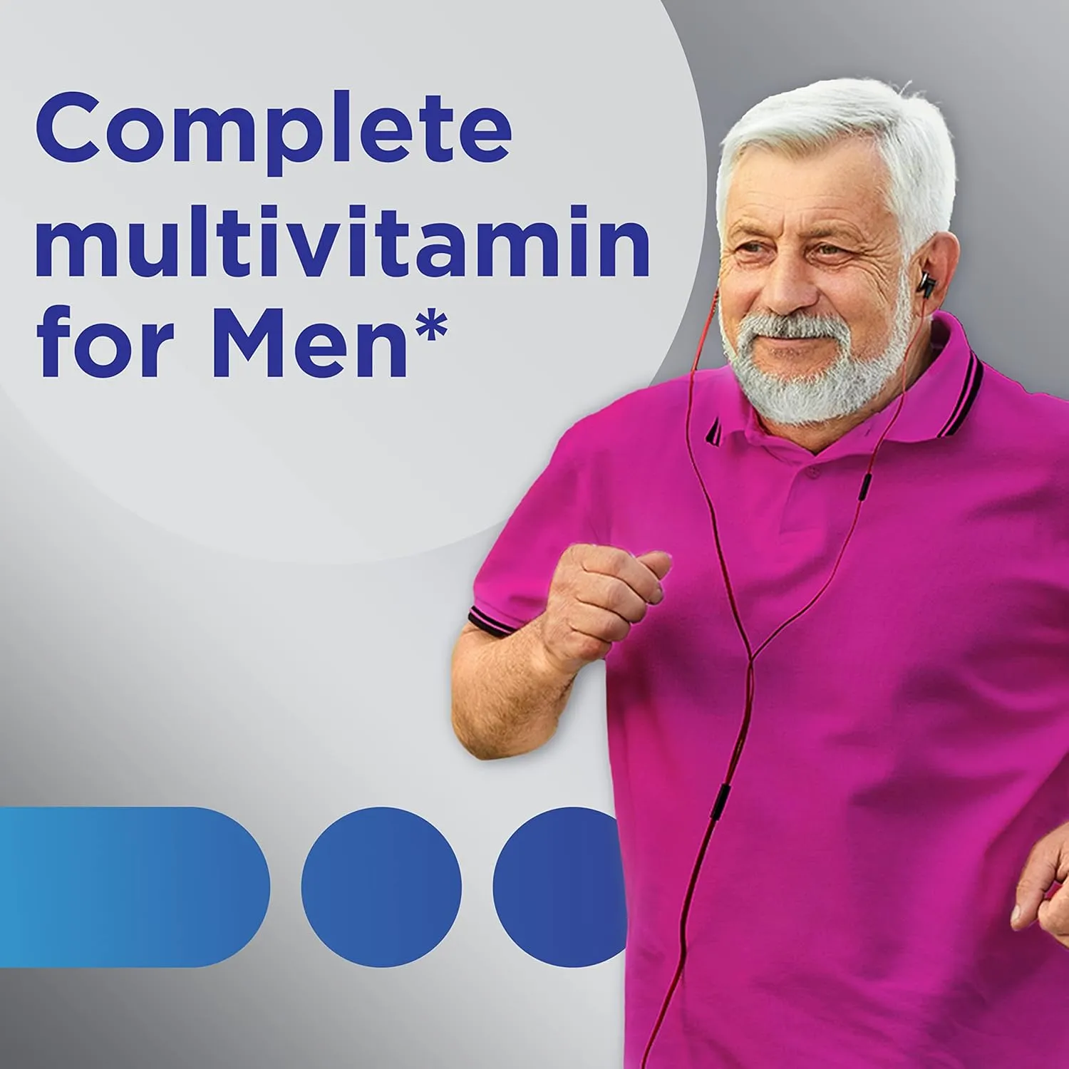 Centrum Silver Men's 50  Multivitamin with Vitamin D3, B-Vitamins, Zinc for Memory and Cognition - 200 Tablets