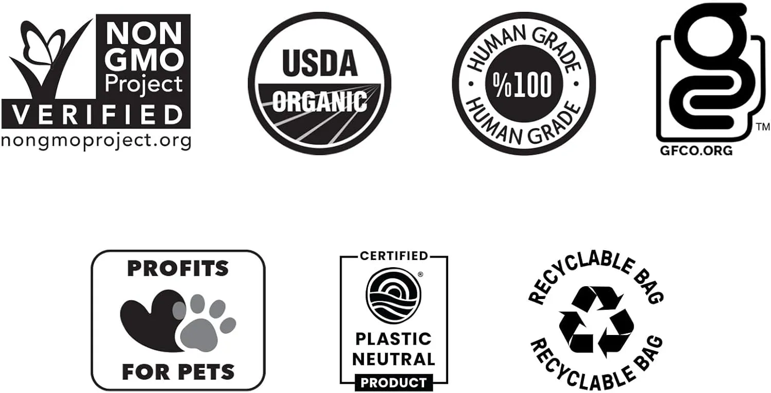 Cookie PAL Organic Dog Treats (Variety Pack), Crunchy Human Grade USDA Organic Puppy Treats for Training, Biscuits, 10oz (Pk of 3)