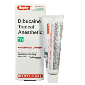 Dibucaine Topical Anesthetic Hemorrhoidal Ointment 1% Tube 28g
