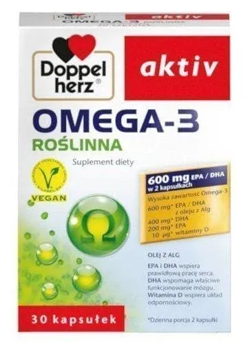 Doppelherz Activ Omega-3 vegetable x 30 capsules