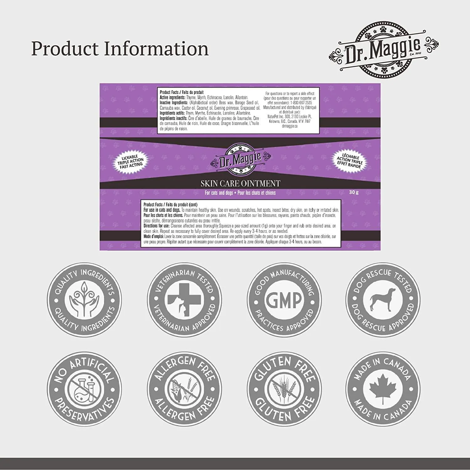 Dr. Maggie Skin Care Ointment for Dogs and Cats