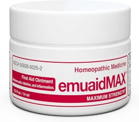 emuaid EMUAIDMAX Ointment 0.5oz - Eczema Cream. Maximum Strength Treatment. Use Max Strength for Athletes Foot, Psoriasis, Jock Itch, Anti Itch, Rash and Skin Yeast Infection. in Pakistan