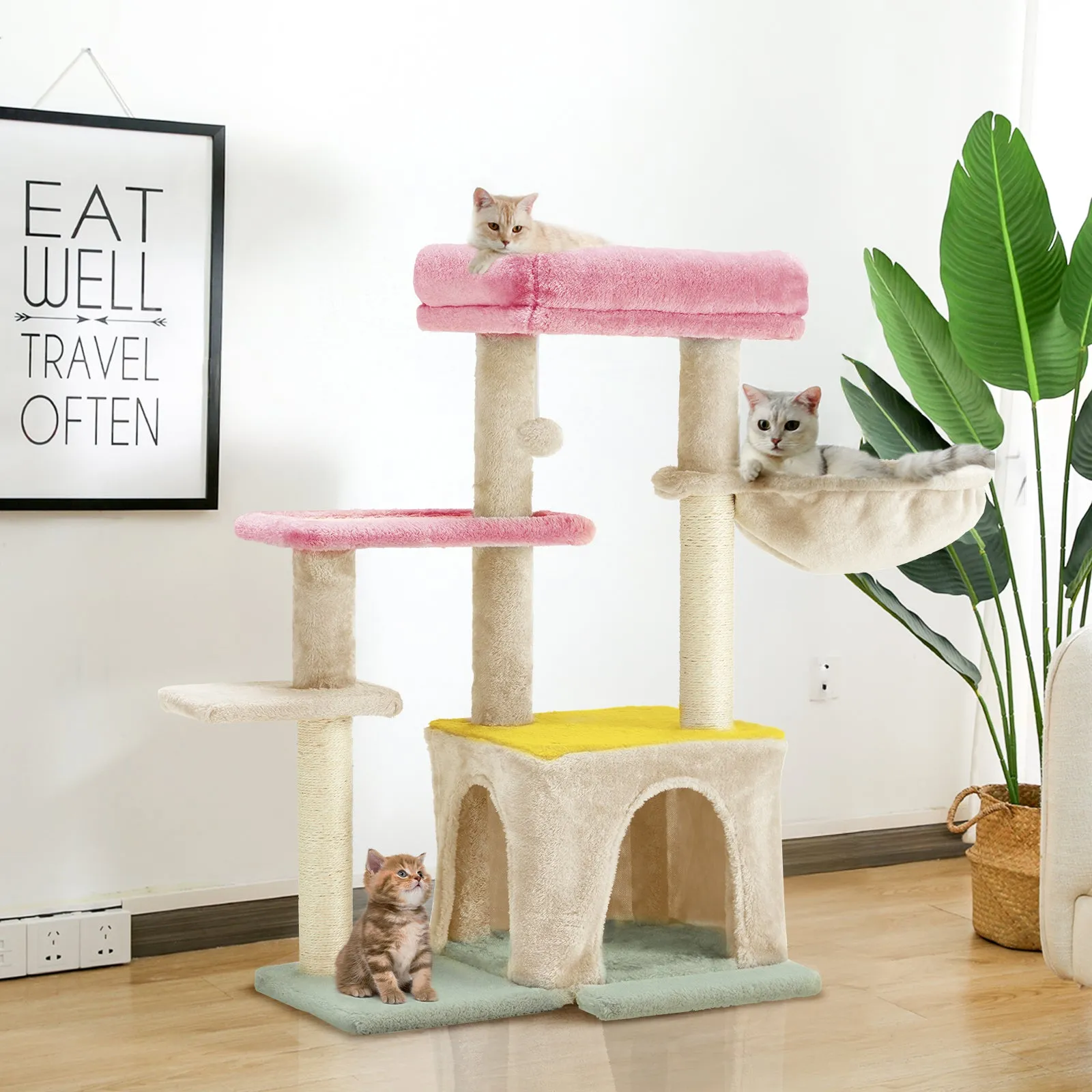 EROMMY Cat Condo Tower Large