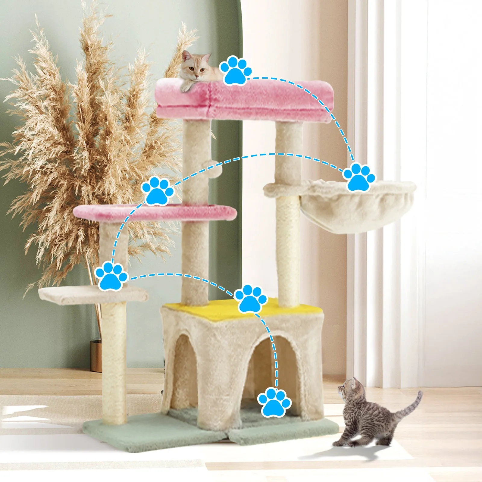 EROMMY Cat Condo Tower Large