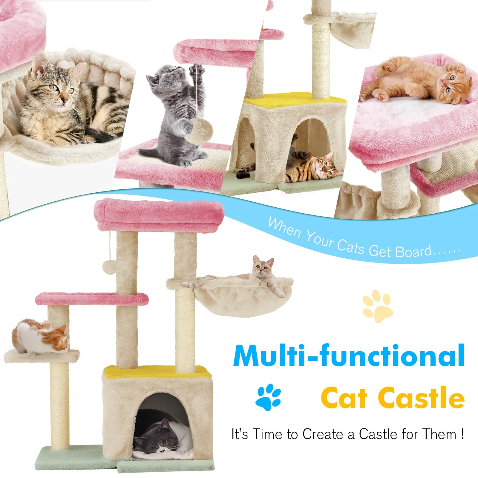 EROMMY Cat Condo Tower Large