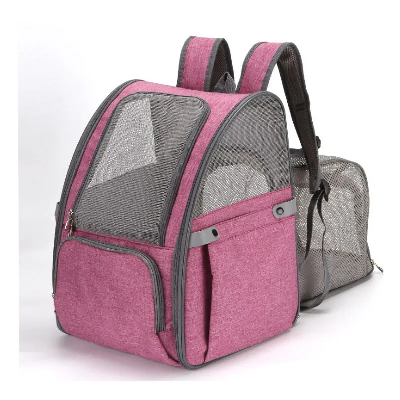 Expandable Breathable Mesh Cat Backpack Bag