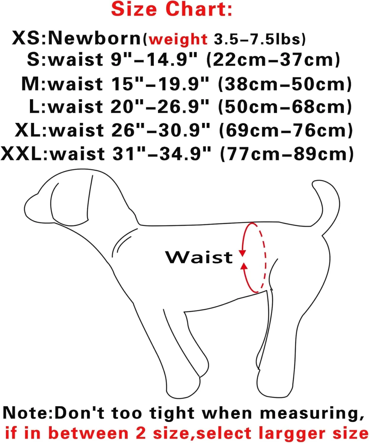Female Dog Diapers for Medium Dogs,4 Pack Reusable Washable Premium Doggie Diapers for Heat,Incontinence,Period Doggy Nappies,M