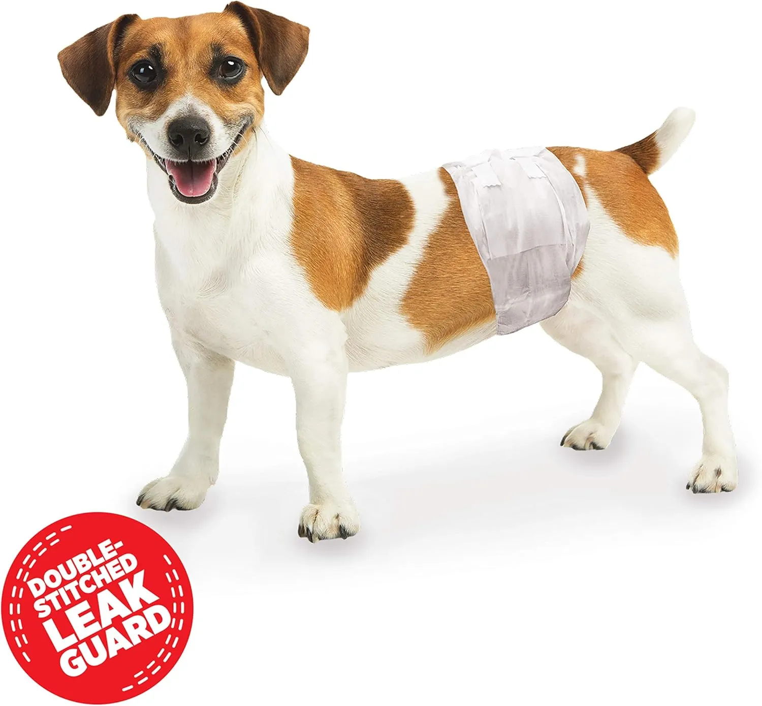 Four Paws Wee-Wee Super Absorbent Disposable Adjustable Dog Potty Training Male Wraps Diapers, Leak-Proof Protection for Puppies and Small Dogs, Extra Small, 12 Count