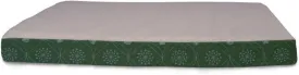 Furhaven Memory Foam Dog Bed for Small Dogs w/ Removable Washable Cover, For Dogs Up to 20 lbs - Sherpa & Flannel Paw Print Deluxe Mattress - Jade Green, Small
