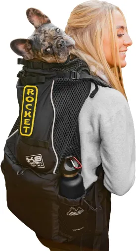 K9 Sport Sack Knavigate | Dog Carrier Dog Backpack for Most Dog Sizes | Front Facing Adjustable Dog Backpack Carrier | Veterinarian Approved (Small, Midnight Black)