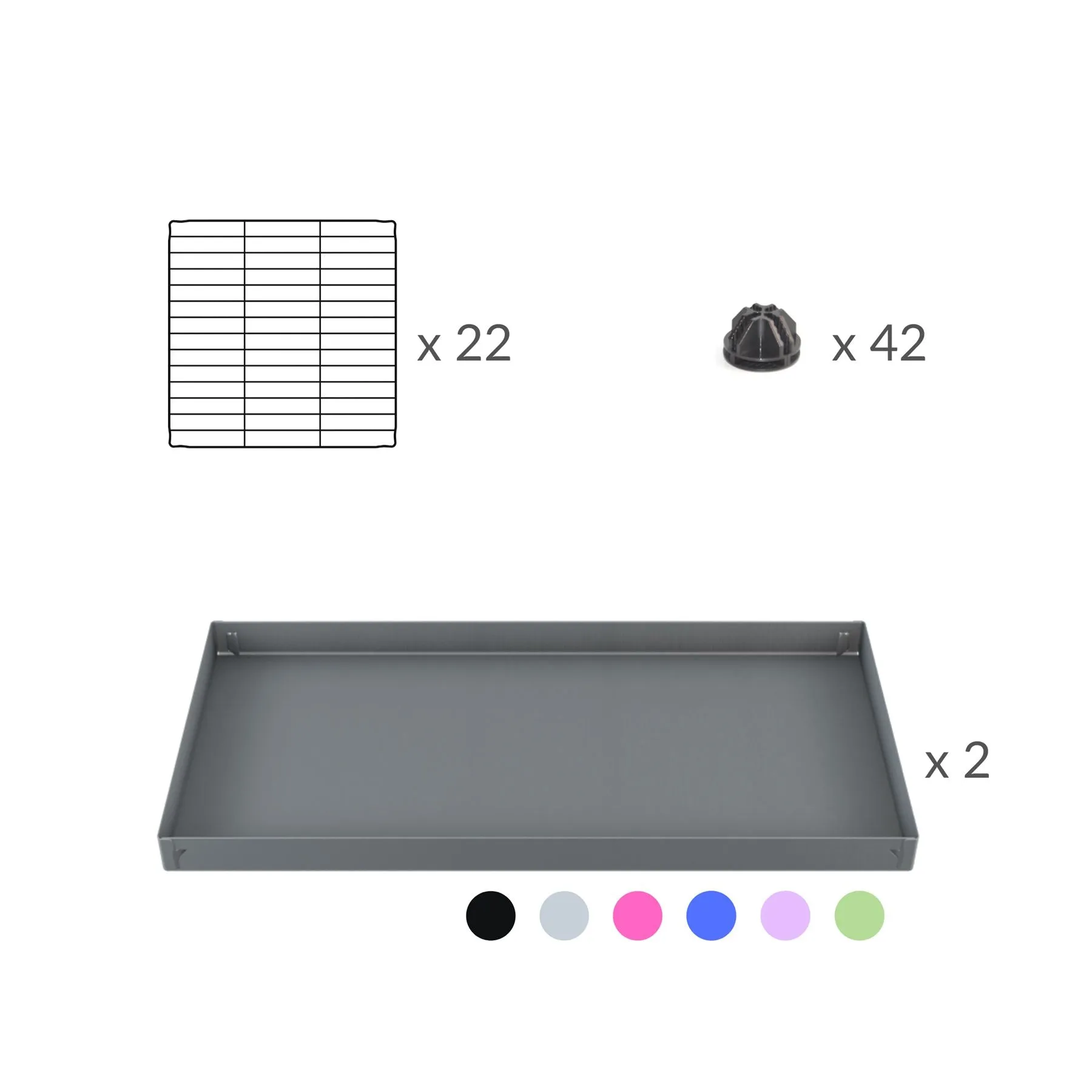 L-Shape 8x2 C&C Cage with Divider