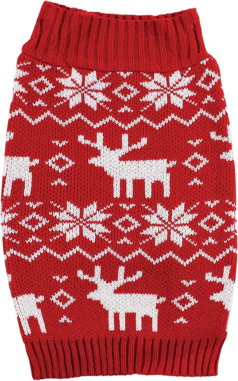 Luvable Friends Dogs and Cats Knit Pet Sweater, Fair Isle, X-Large