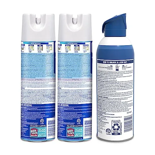 Lysol Bundle containing x2 Lysol Disinfectant Spray for Hard and Soft Surfaces, Crisp Linen, 19 Fl. Oz   Lysol Air Sanitizer Spray, For Air Sanitization and Odor Elimination, White Linen, 10 Fl. Oz