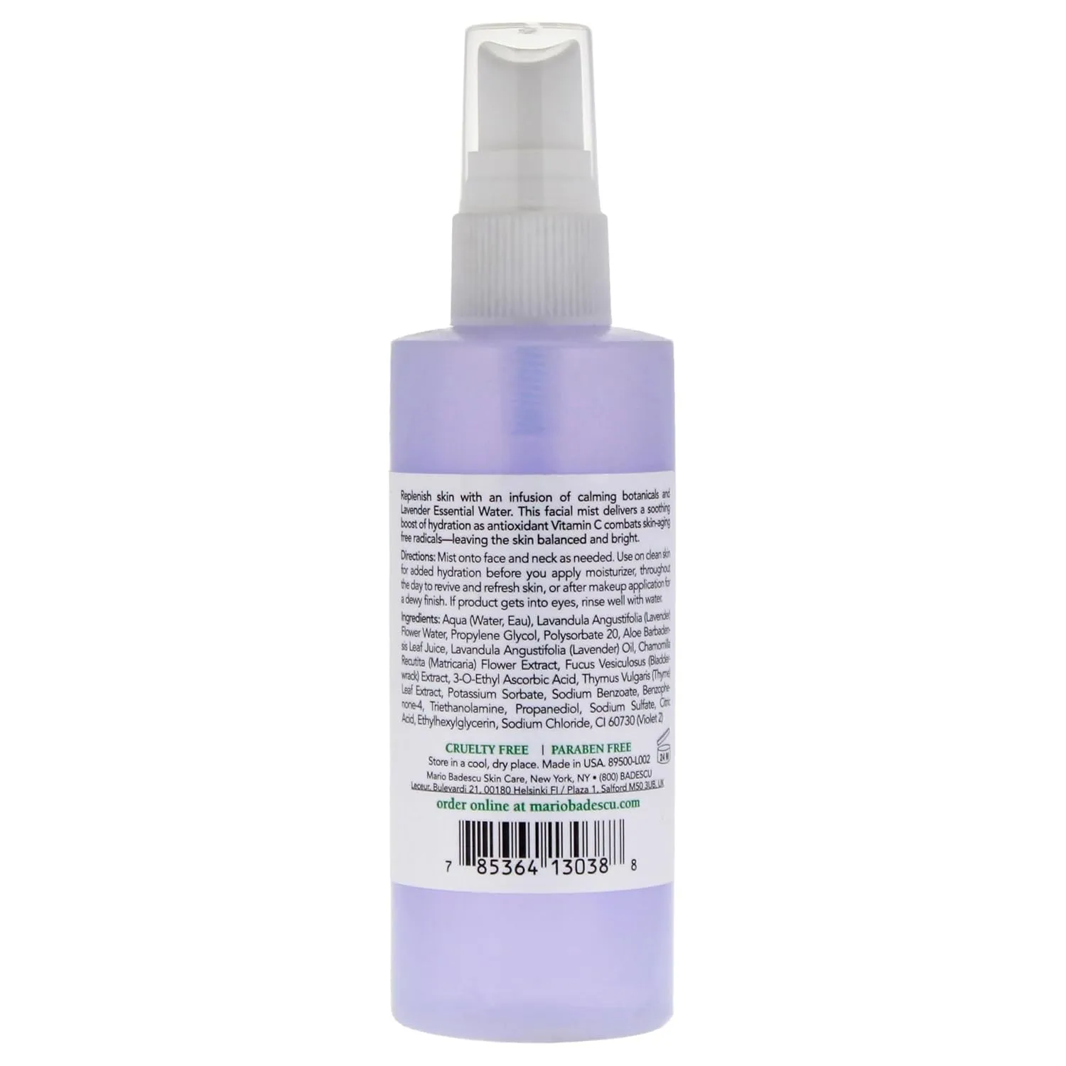 Mario Badescu Facial Spray with Aloe, Chamomile and Lavender for All Skin Types | Face Mist that Hydrates and Restores Balance & Brightness