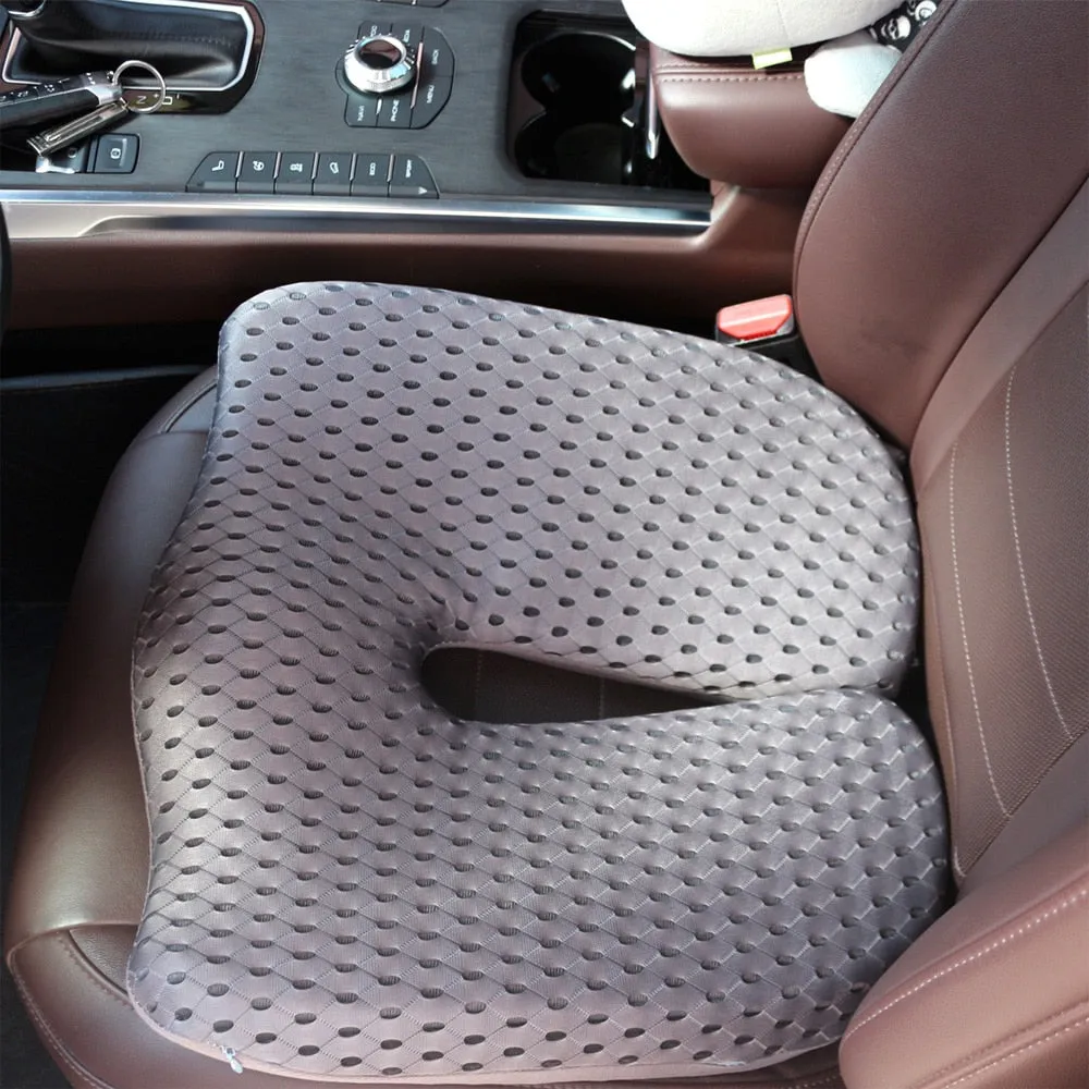 Memory Foam Seat Cushion For Back Pain Coccyx Orthopedic Car Office Chair
