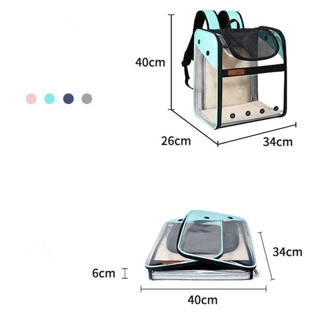 Mesh Breathable Expandable Pet Carrier backpack