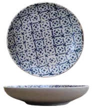 Mosaic Blue- Coupe bowl 19.5x H4 cm