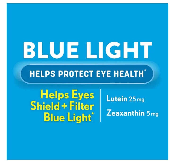 Ocuvite Blue Light Lutein 25mg Lutein & Zeaxanthin Supplement, by Bausch   Lomb, 30 Softgels (Packaging May Vary)