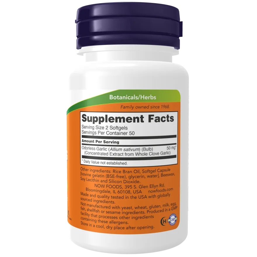 Odorless Garlic Softgels