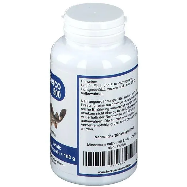 OMEGA 3, BERCO 500 capsules, fish oil