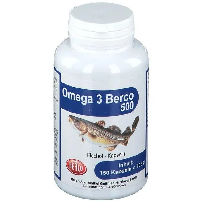 OMEGA 3, BERCO 500 capsules, fish oil