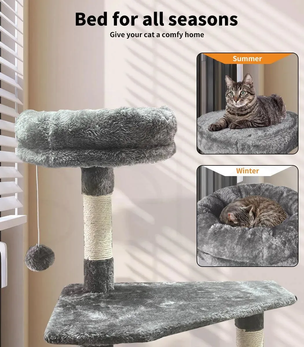 PaWz 130cm Cat Tower Scratching Climbing Post