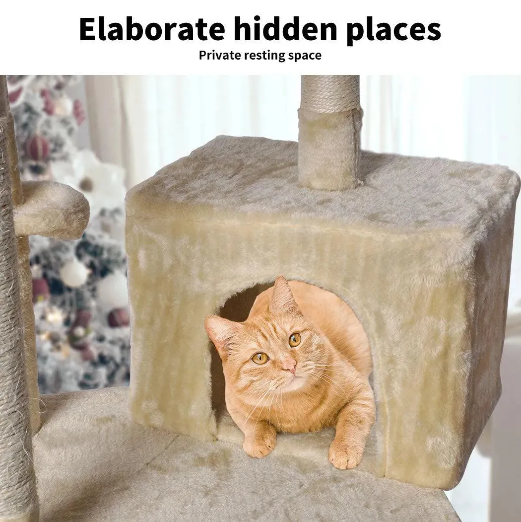 PaWz 130cm Cat Tower Scratching Climbing Post
