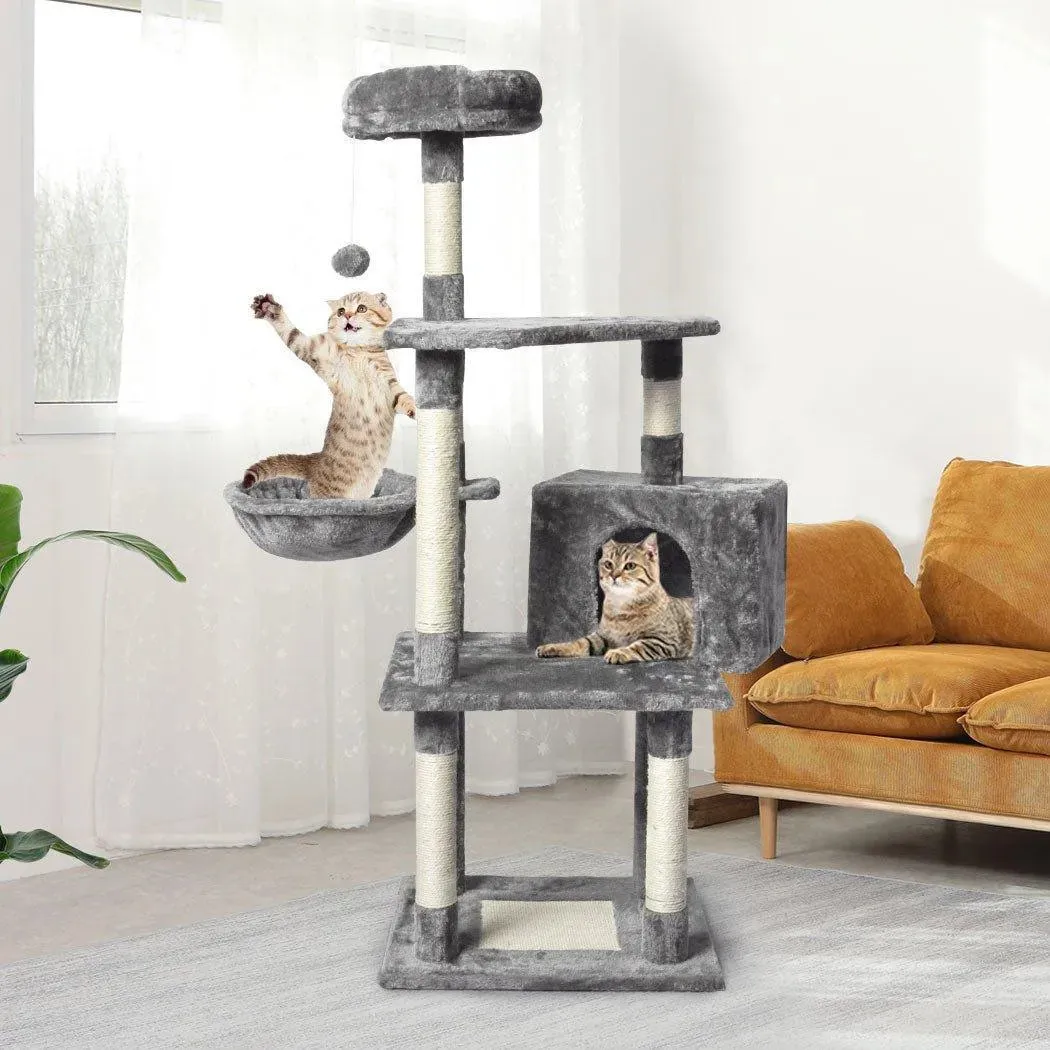 PaWz 130cm Cat Tower Scratching Climbing Post