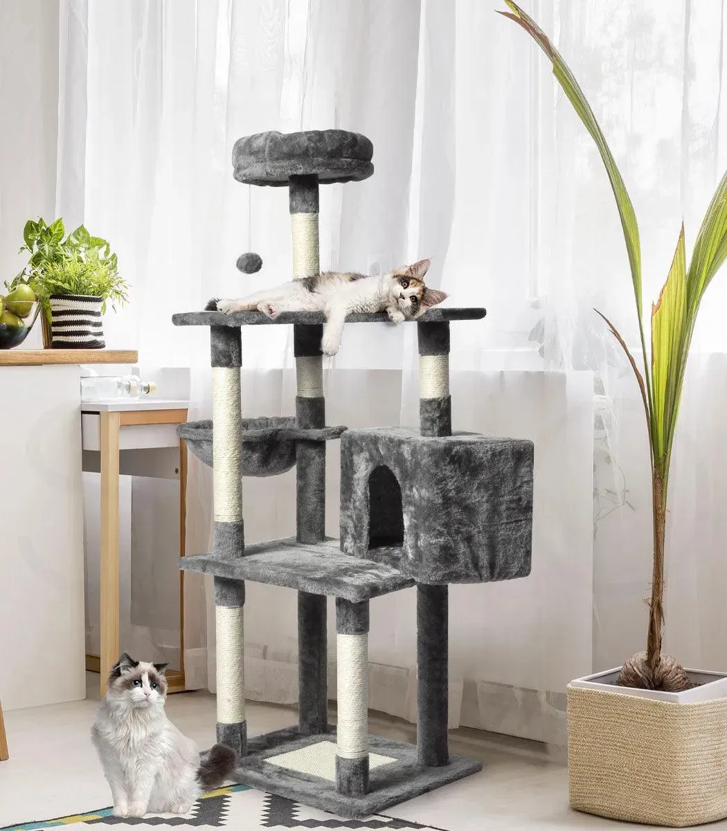 PaWz 130cm Cat Tower Scratching Climbing Post