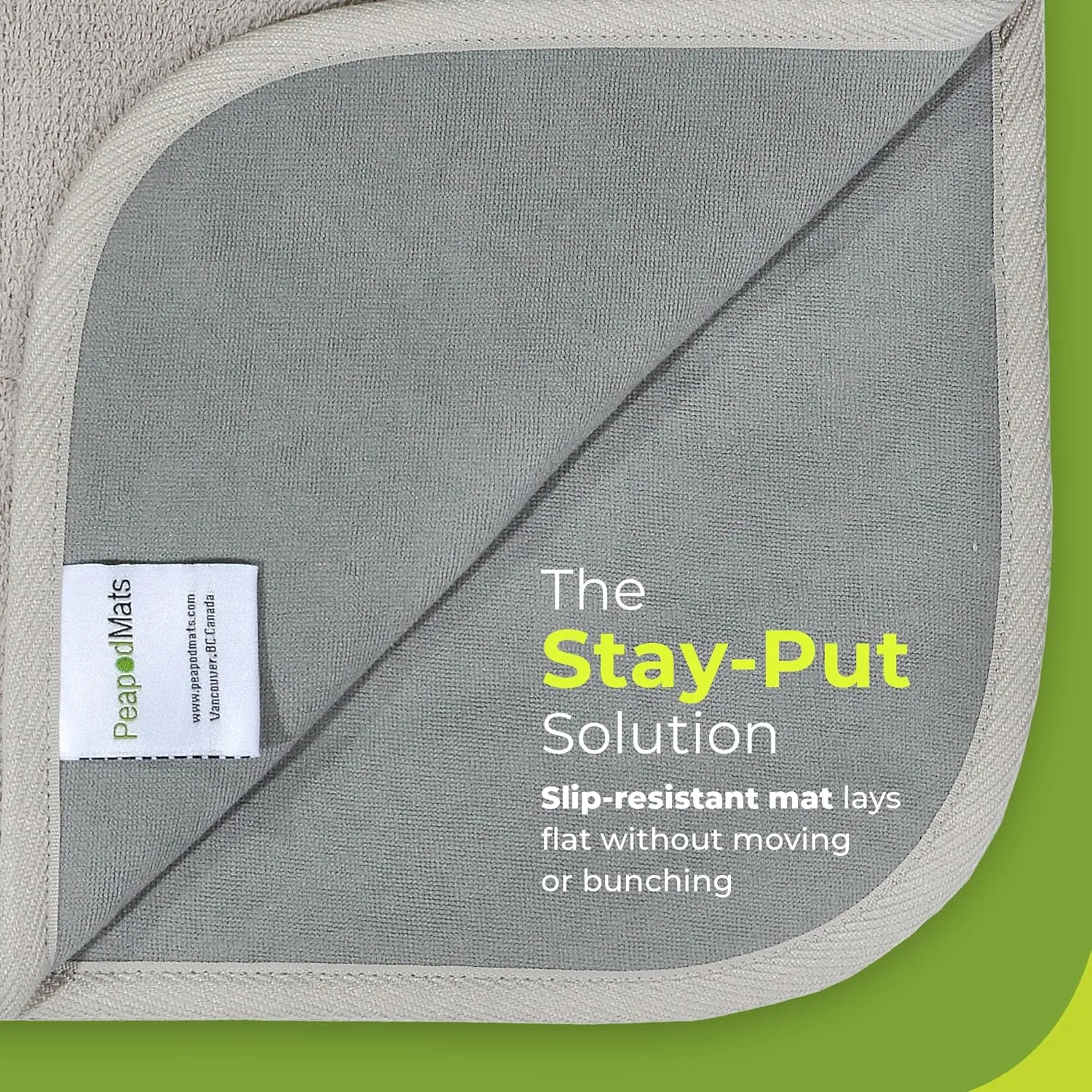PeapodMats Chair Pads for Incontinence | Washable, Waterproof Chair & Bed Incontinence Pads | Suitable for Kids, Adults, Elderly & Pets, 1.5 x 1.5 Sand