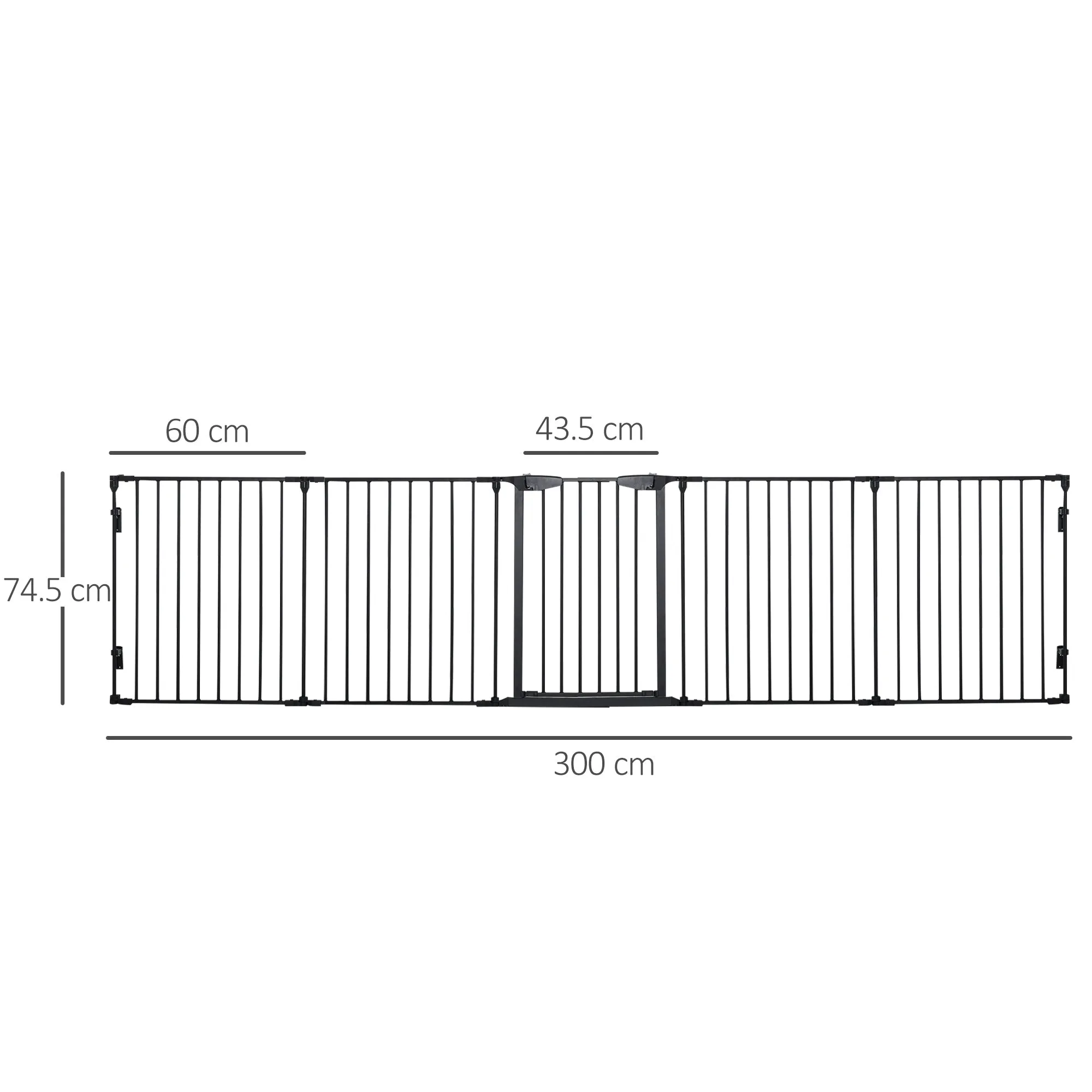 Pet Safety Gate 5-Panel Playpen Fireplace Christmas Tree Fence Stair Barrier
