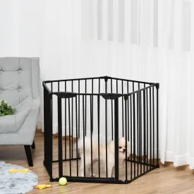 Pet Safety Gate 5-Panel Playpen Fireplace Christmas Tree Fence Stair Barrier