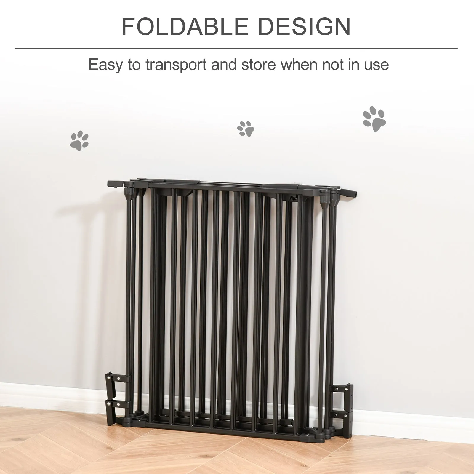 Pet Safety Gate 5-Panel Playpen Fireplace Christmas Tree Fence Stair Barrier