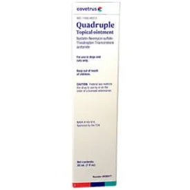 Quadruple Topical Ointment (Quadritrop) for Dogs & Cats, 30 mL