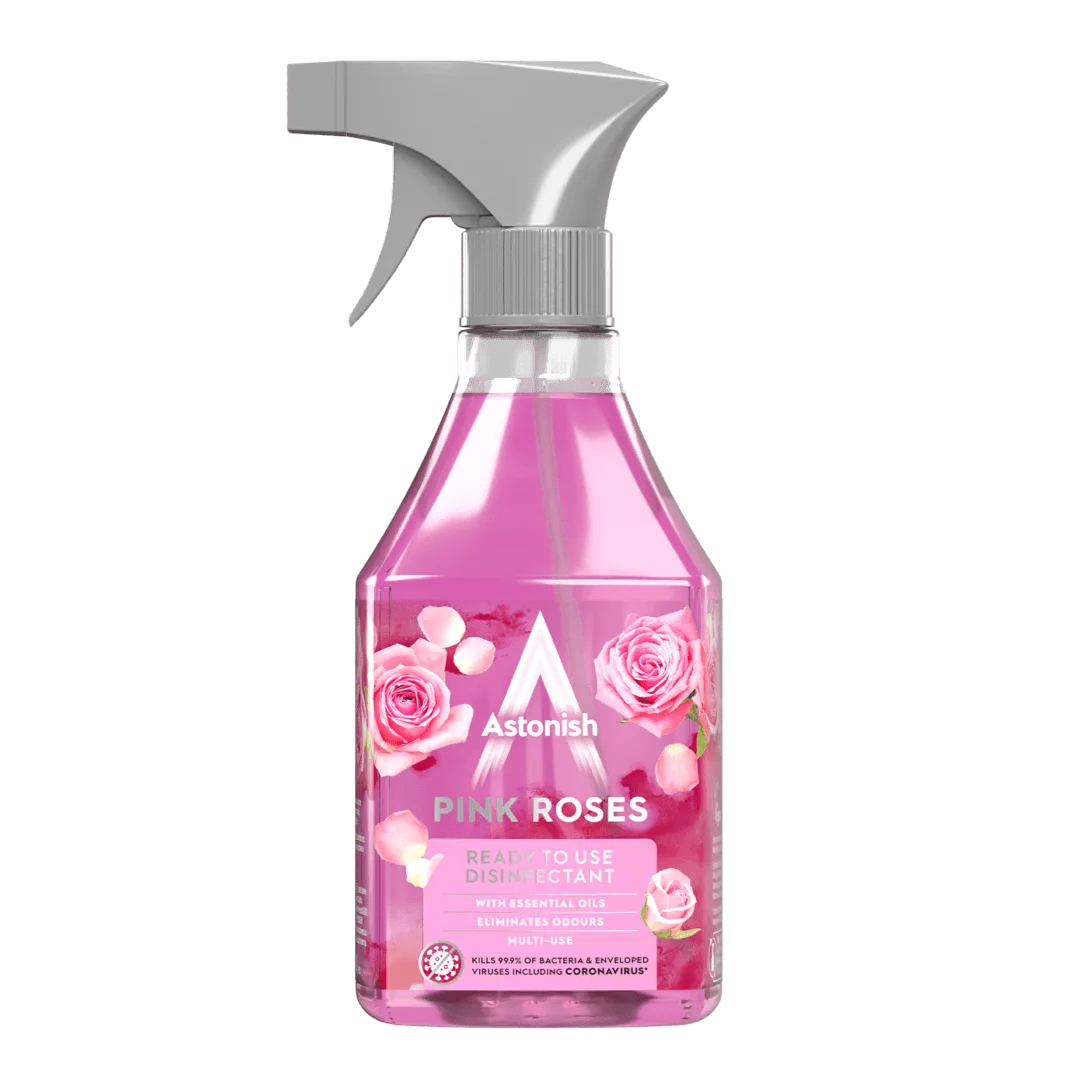 Ready to Use Disinfectant Spray Pink Roses