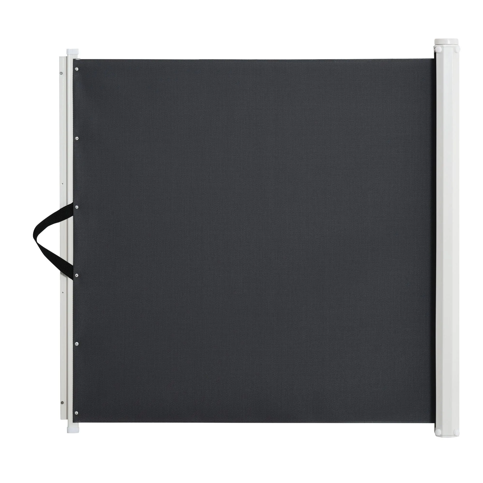 Retractable Safety Gate Stair Gate Folding Room Divider Barrier for Dogs Pets 115Lx82.5Hcm Grey