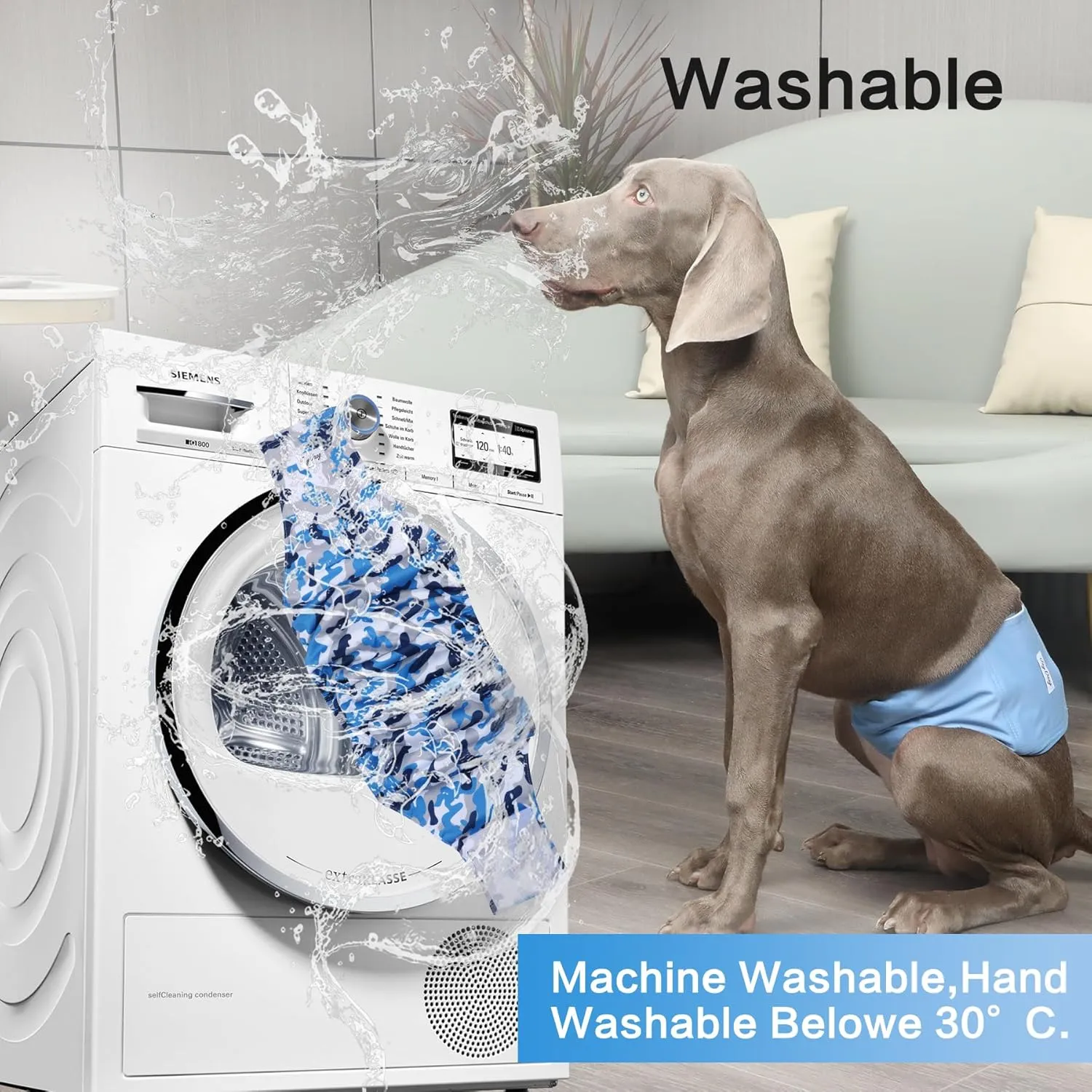 Reusable Dog Belly Bands for Male Dogs Diapers,5 Pack Premium Washable Dog Diapers Male Puppy Nappies Wrap,XS
